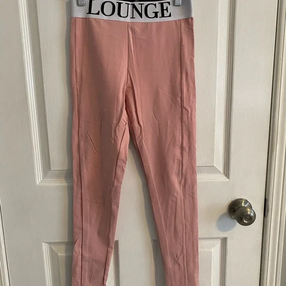 Pink Racerback Sports Bra and Leggings Set - Picture 6 of 8